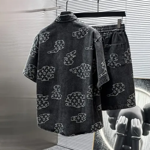 Cheap Louis Vuitton LV Tracksuits Short Sleeved For Men #1427845 Replica Wholesale [$68.00 USD] [ITEM#1427845] on Replica Louis Vuitton LV Tracksuits