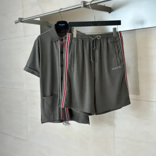 Cheap Gucci Tracksuits Short Sleeved For Men #1427846 Replica Wholesale [$135.00 USD] [ITEM#1427846] on Replica Gucci Tracksuits