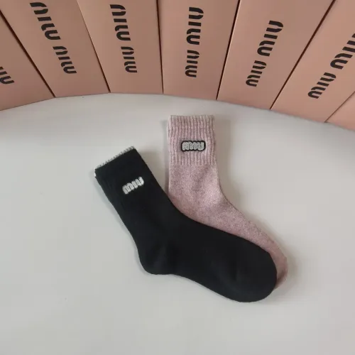 Cheap MIU MIU Socks #1427935 Replica Wholesale [$29.00 USD] [ITEM#1427935] on Replica MIU MIU Socks