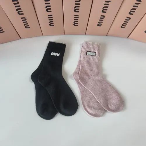 Cheap MIU MIU Socks #1427935 Replica Wholesale [$29.00 USD] [ITEM#1427935] on Replica MIU MIU Socks