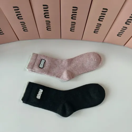 Cheap MIU MIU Socks #1427935 Replica Wholesale [$29.00 USD] [ITEM#1427935] on Replica MIU MIU Socks