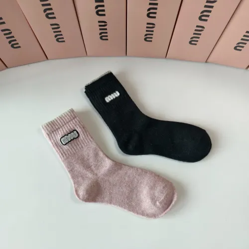 Cheap MIU MIU Socks #1427935 Replica Wholesale [$29.00 USD] [ITEM#1427935] on Replica MIU MIU Socks