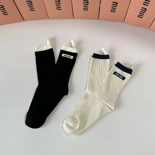 Cheap MIU MIU Socks #1427937 Replica Wholesale [$29.00 USD] [ITEM#1427937] on Replica MIU MIU Socks