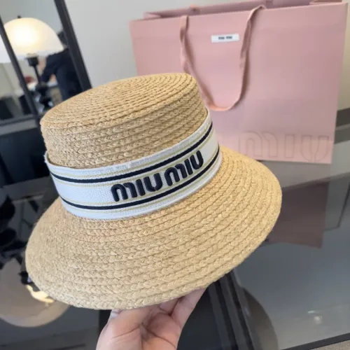 Cheap MIU MIU Caps #1428141 Replica Wholesale [$56.00 USD] [ITEM#1428141] on Replica MIU MIU Caps