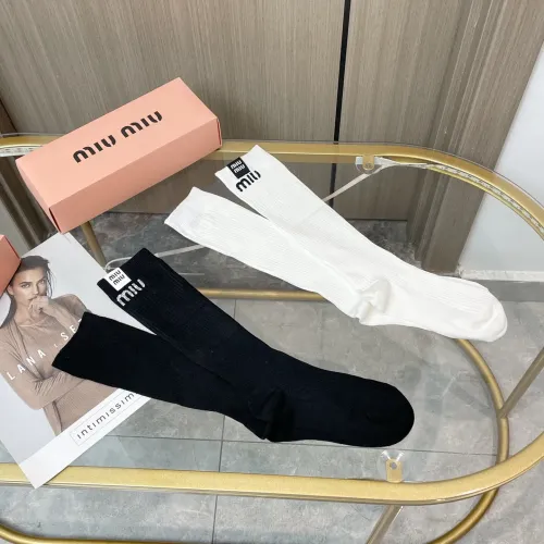 Cheap MIU MIU Socks #1428162 Replica Wholesale [$29.00 USD] [ITEM#1428162] on Replica MIU MIU Socks