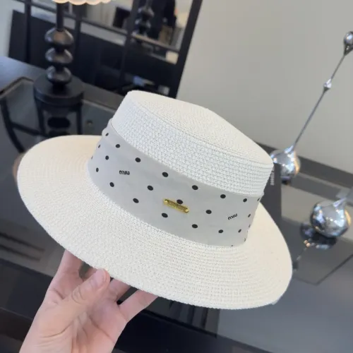 Cheap MIU MIU Caps #1428241 Replica Wholesale [$39.00 USD] [ITEM#1428241] on Replica MIU MIU Caps