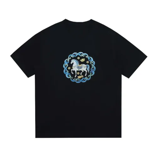 Cheap Hermes T-Shirts Short Sleeved For Unisex #1428622 Replica Wholesale [$39.00 USD] [ITEM#1428622] on Replica Hermes T-Shirts