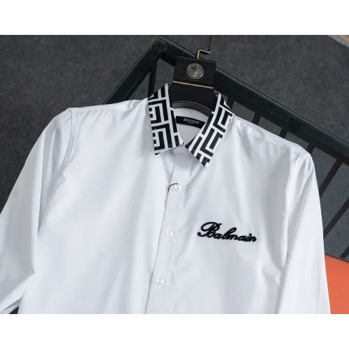 Cheap Balmain Shirts Long Sleeved For Men #1428958 Replica Wholesale [$48.00 USD] [ITEM#1428958] on Replica Balmain Shirts