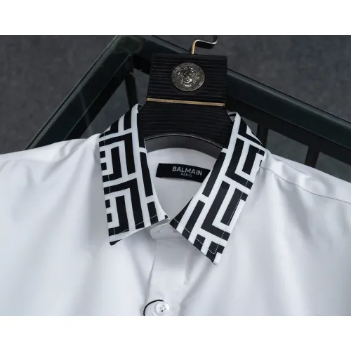 Cheap Balmain Shirts Long Sleeved For Men #1428958 Replica Wholesale [$48.00 USD] [ITEM#1428958] on Replica Balmain Shirts