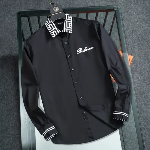 Balmain Shirts Long Sleeved For Men #1428959