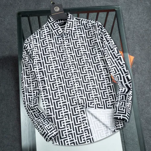 Balmain Shirts Long Sleeved For Men #1428972