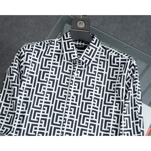 Cheap Balmain Shirts Long Sleeved For Men #1428972 Replica Wholesale [$38.00 USD] [ITEM#1428972] on Replica Balmain Shirts