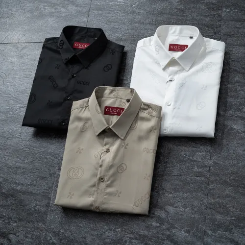 Cheap Gucci Shirts Long Sleeved For Men #1428987 Replica Wholesale [$48.00 USD] [ITEM#1428987] on Replica Gucci Shirts
