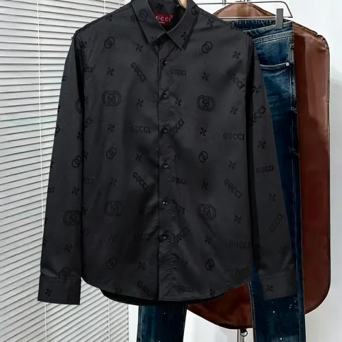 Cheap Gucci Shirts Long Sleeved For Men #1428988 Replica Wholesale [$48.00 USD] [ITEM#1428988] on Replica Gucci Shirts