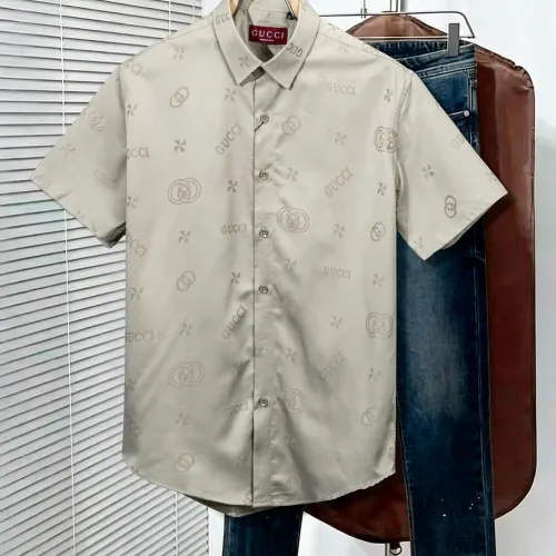 Cheap Gucci Shirts Short Sleeved For Men #1428995 Replica Wholesale [$45.00 USD] [ITEM#1428995] on Replica Gucci Shirts