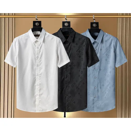 Cheap Louis Vuitton LV Shirts Short Sleeved For Men #1428997 Replica Wholesale [$45.00 USD] [ITEM#1428997] on Replica Louis Vuitton LV Shirts