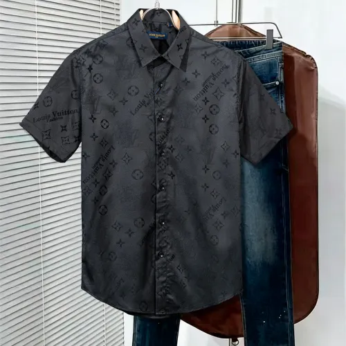 Cheap Louis Vuitton LV Shirts Short Sleeved For Men #1428999 Replica Wholesale [$45.00 USD] [ITEM#1428999] on Replica Louis Vuitton LV Shirts