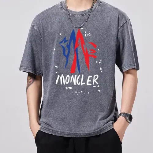 Cheap Moncler T-Shirts Short Sleeved For Men #1429551 Replica Wholesale [$45.00 USD] [ITEM#1429551] on Replica Moncler T-Shirts
