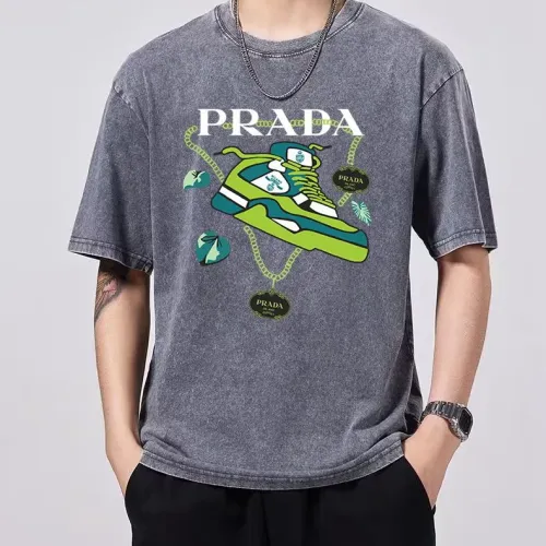 Cheap Prada T-Shirts Short Sleeved For Men #1429555 Replica Wholesale [$45.00 USD] [ITEM#1429555] on Replica Prada T-Shirts