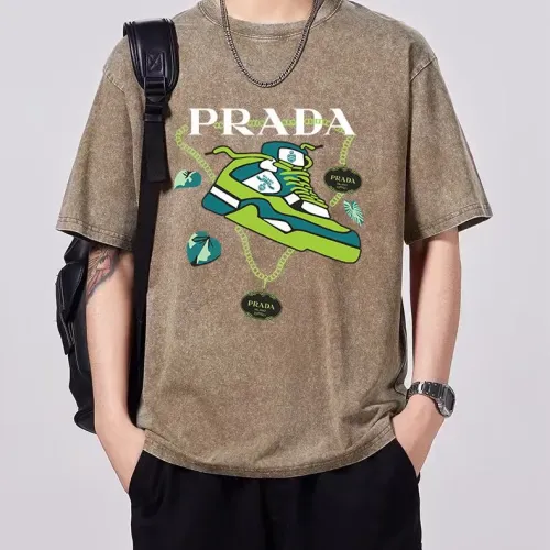 Prada T-Shirts Short Sleeved For Men #1429556