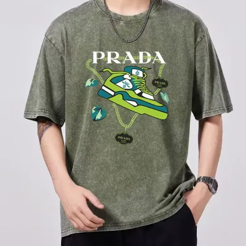 Prada T-Shirts Short Sleeved For Men #1429557