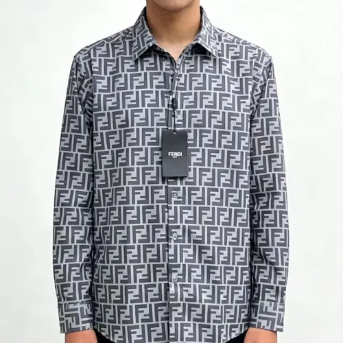 Cheap Fendi Shirts Long Sleeved For Men #1430139 Replica Wholesale [$80.00 USD] [ITEM#1430139] on Replica Fendi Shirts
