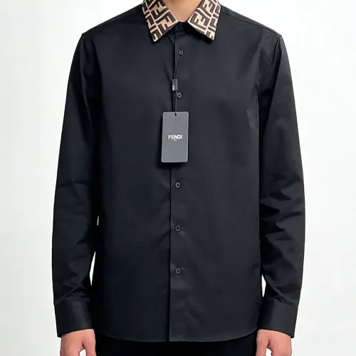 Cheap Fendi Shirts Long Sleeved For Men #1430140 Replica Wholesale [$80.00 USD] [ITEM#1430140] on Replica Fendi Shirts