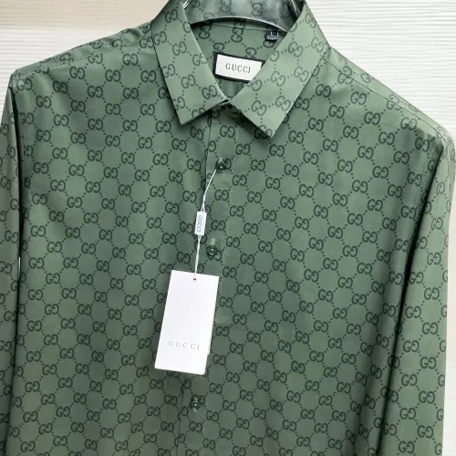 Cheap Gucci Shirts Long Sleeved For Men #1430142 Replica Wholesale [$80.00 USD] [ITEM#1430142] on Replica Gucci Shirts