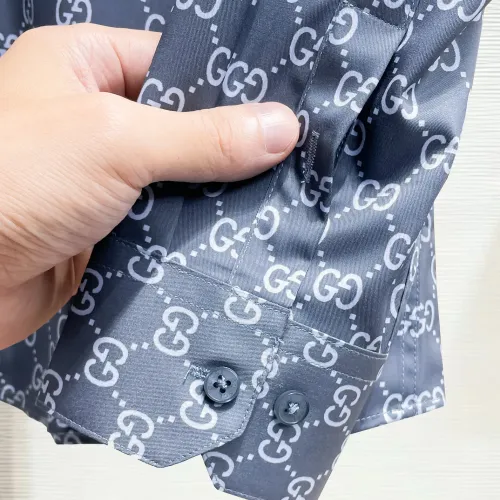 Cheap Gucci Shirts Long Sleeved For Men #1430143 Replica Wholesale [$80.00 USD] [ITEM#1430143] on Replica Gucci Shirts