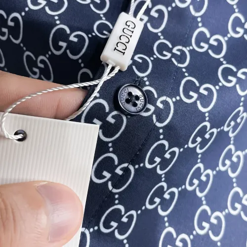 Cheap Gucci Shirts Long Sleeved For Men #1430144 Replica Wholesale [$80.00 USD] [ITEM#1430144] on Replica Gucci Shirts