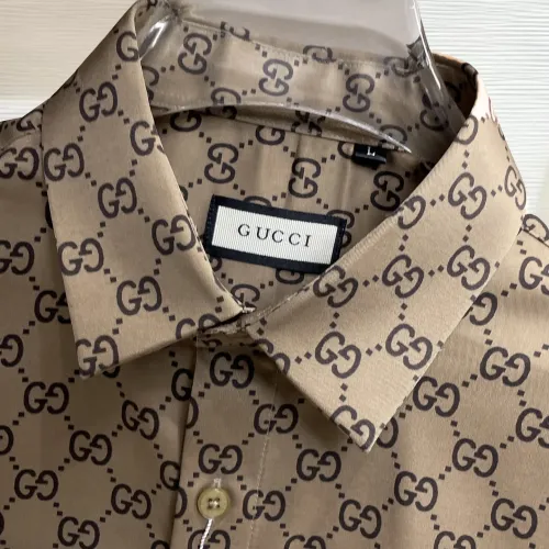 Cheap Gucci Shirts Long Sleeved For Men #1430145 Replica Wholesale [$80.00 USD] [ITEM#1430145] on Replica Gucci Shirts