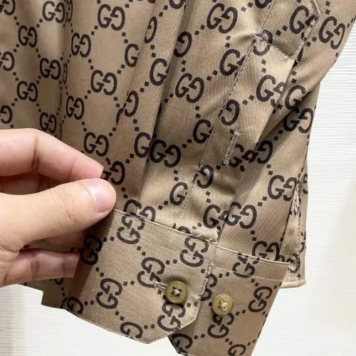 Cheap Gucci Shirts Long Sleeved For Men #1430145 Replica Wholesale [$80.00 USD] [ITEM#1430145] on Replica Gucci Shirts