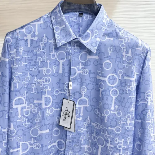 Cheap Hermes Shirts Long Sleeved For Men #1430146 Replica Wholesale [$80.00 USD] [ITEM#1430146] on Replica Hermes Shirts