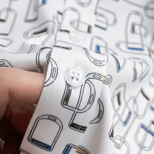 Cheap Hermes Shirts Long Sleeved For Men #1430147 Replica Wholesale [$80.00 USD] [ITEM#1430147] on Replica Hermes Shirts