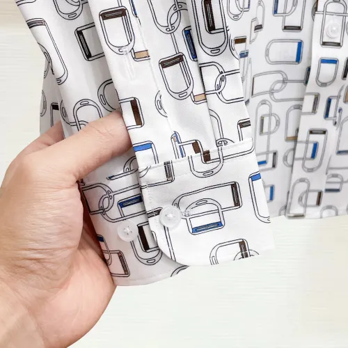 Cheap Hermes Shirts Long Sleeved For Men #1430147 Replica Wholesale [$80.00 USD] [ITEM#1430147] on Replica Hermes Shirts