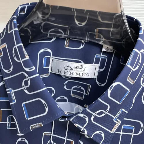 Cheap Hermes Shirts Long Sleeved For Men #1430148 Replica Wholesale [$80.00 USD] [ITEM#1430148] on Replica Hermes Shirts