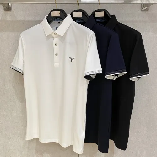 Cheap Prada T-Shirts Short Sleeved For Men #1430258 Replica Wholesale [$80.00 USD] [ITEM#1430258] on Replica Prada T-Shirts