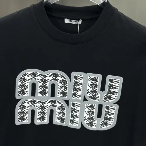 Cheap MIU MIU T-Shirts Short Sleeved For Men #1430380 Replica Wholesale [$82.00 USD] [ITEM#1430380] on Replica MIU MIU T-Shirts