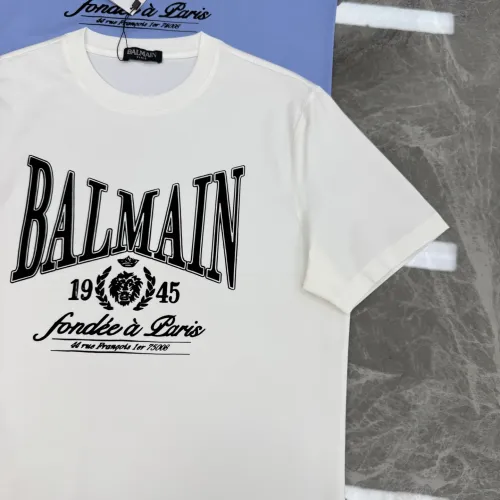 Cheap Balmain T-Shirts Short Sleeved For Men #1430381 Replica Wholesale [$76.00 USD] [ITEM#1430381] on Replica Balmain T-Shirts