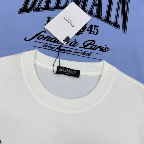Cheap Balmain T-Shirts Short Sleeved For Men #1430381 Replica Wholesale [$76.00 USD] [ITEM#1430381] on Replica Balmain T-Shirts