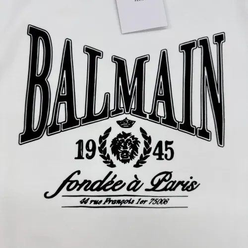 Cheap Balmain T-Shirts Short Sleeved For Men #1430381 Replica Wholesale [$76.00 USD] [ITEM#1430381] on Replica Balmain T-Shirts