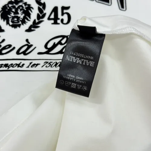 Cheap Balmain T-Shirts Short Sleeved For Men #1430381 Replica Wholesale [$76.00 USD] [ITEM#1430381] on Replica Balmain T-Shirts