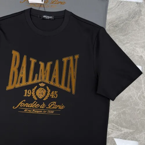 Cheap Balmain T-Shirts Short Sleeved For Men #1430383 Replica Wholesale [$76.00 USD] [ITEM#1430383] on Replica Balmain T-Shirts