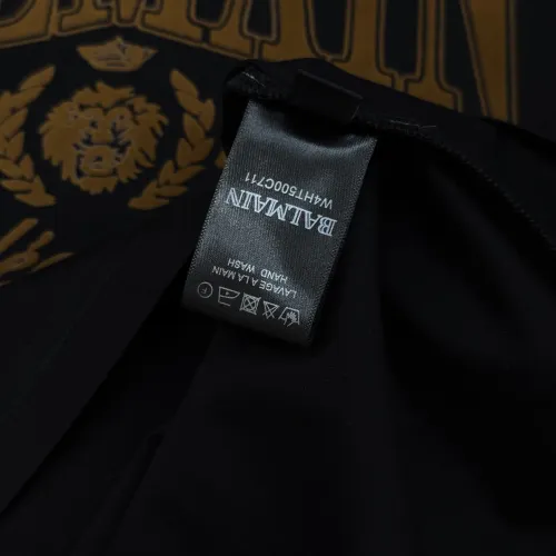 Cheap Balmain T-Shirts Short Sleeved For Men #1430383 Replica Wholesale [$76.00 USD] [ITEM#1430383] on Replica Balmain T-Shirts