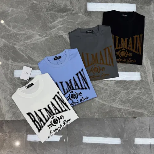 Cheap Balmain T-Shirts Short Sleeved For Men #1430384 Replica Wholesale [$76.00 USD] [ITEM#1430384] on Replica Balmain T-Shirts