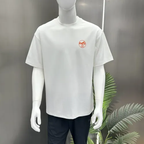 Cheap Hermes T-Shirts Short Sleeved For Men #1430440 Replica Wholesale [$56.00 USD] [ITEM#1430440] on Replica Hermes T-Shirts