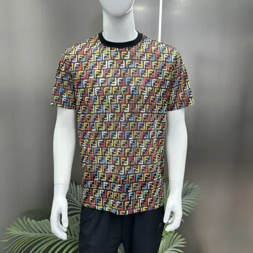 Cheap Fendi T-Shirts Short Sleeved For Men #1430475 Replica Wholesale [$64.00 USD] [ITEM#1430475] on Replica Fendi T-Shirts
