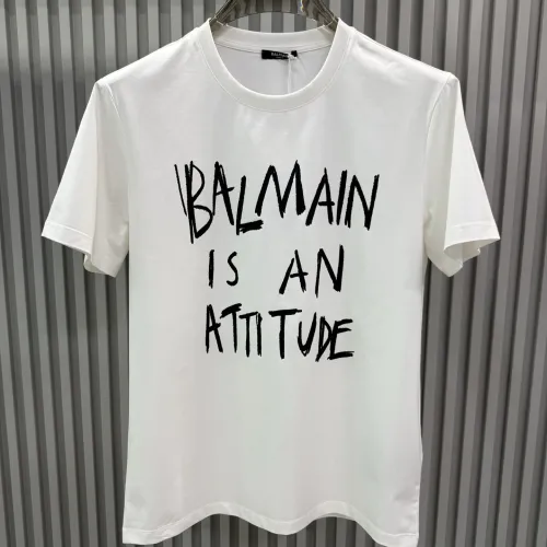Cheap Balmain T-Shirts Short Sleeved For Unisex #1430505 Replica Wholesale [$72.00 USD] [ITEM#1430505] on Replica Balmain T-Shirts
