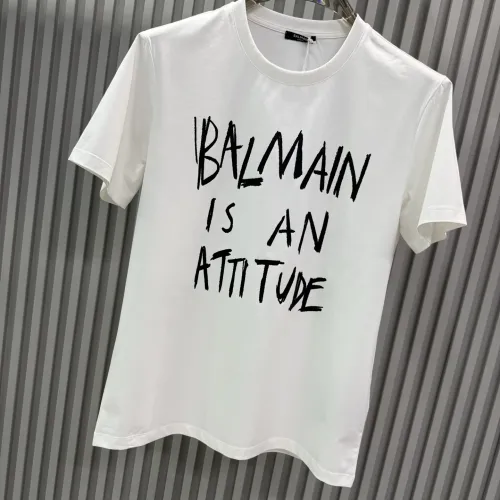 Cheap Balmain T-Shirts Short Sleeved For Unisex #1430505 Replica Wholesale [$72.00 USD] [ITEM#1430505] on Replica Balmain T-Shirts