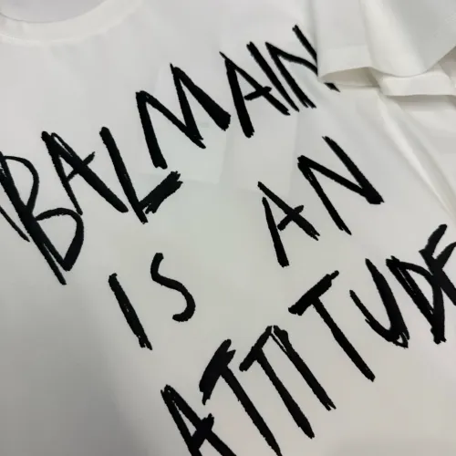 Cheap Balmain T-Shirts Short Sleeved For Unisex #1430505 Replica Wholesale [$72.00 USD] [ITEM#1430505] on Replica Balmain T-Shirts